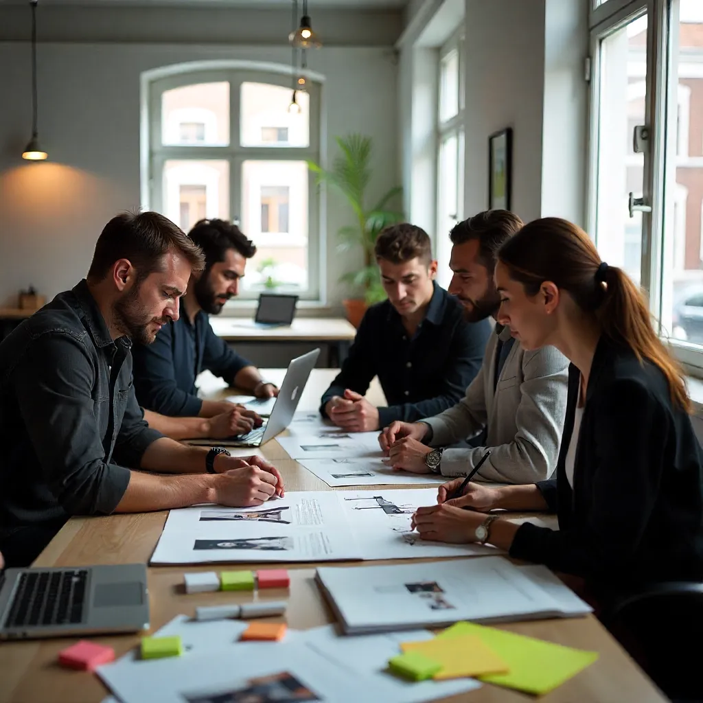 Conceptual sketches and layout explorations